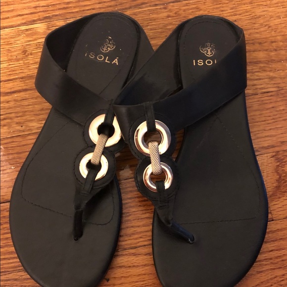 Isola Black Sandals - Picture 2 of 2